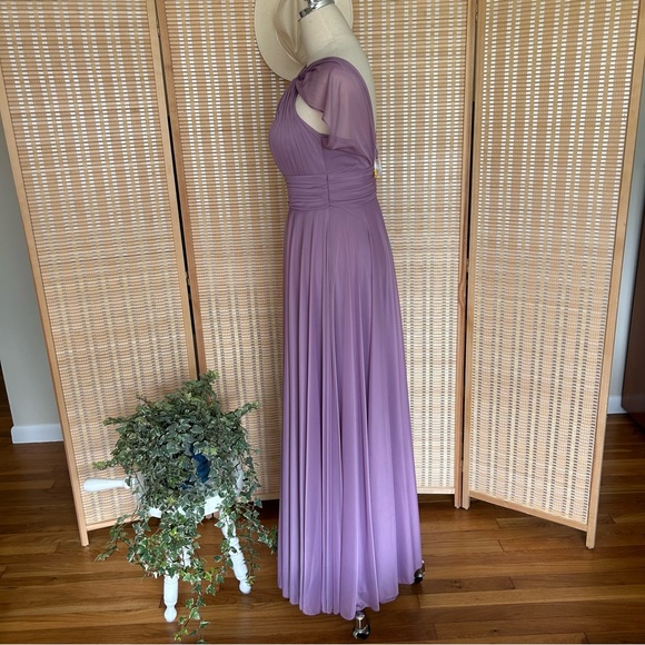 Plum Lavender Formal Prom Dress - Picture 3 of 9